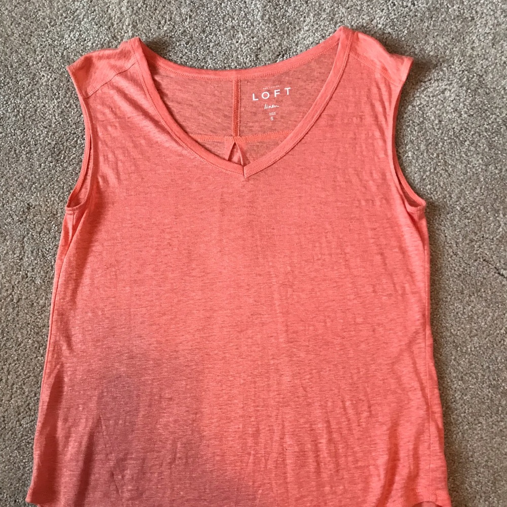 Ann Taylor Loft Sleeveless linen Shirt